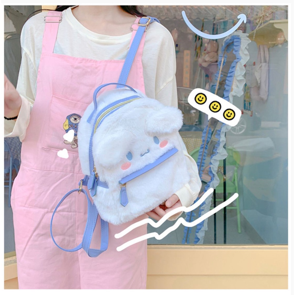 TAS RANSEL MELODY CINNAMOROLL HELLO KITTY BACKPACK BAG IMPOR ANAK PEREMPUAN DEWASA