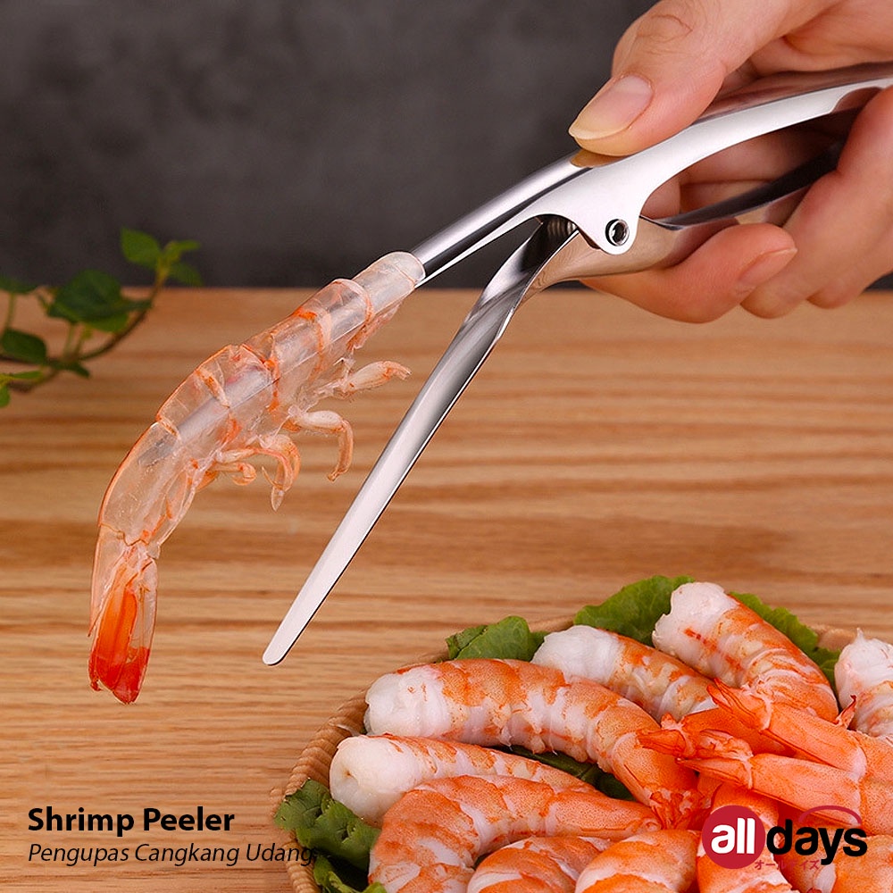 Alldays Alat Pengupas Kulit Udang / Pisau Pembersih Kotoran Udang / Shrimp Peeler Bahan Stainless Steel