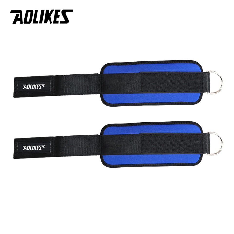 AOLIKES 7129 Ankle Strap D Ring - Leg Workout - Strap Wraps Gym Fitness