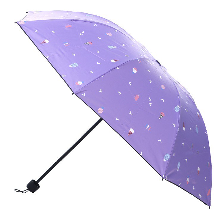 Umbrella Payung Lipat 3D Magic Payung Lipat Ice Cream Pineapple Anti Uv Protection Loko Premium Original Ke52