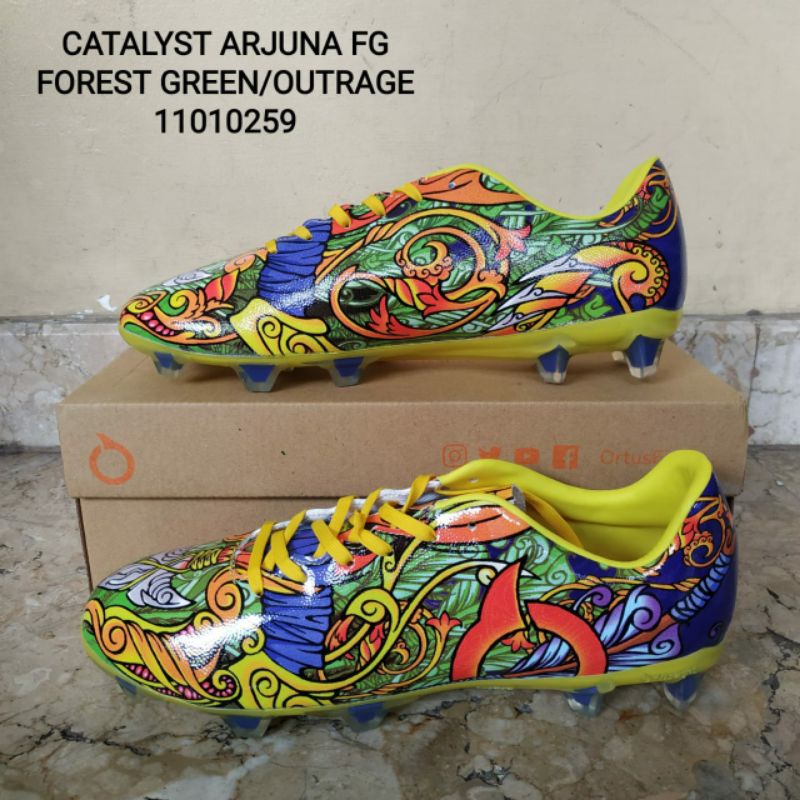 Sepatu Sepak Bola Ortuseight Catalyst Arjuna FG Forest Green Ortrange [ 11010259 ]