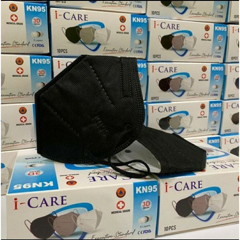 [READY] Masker KN95 KN 95 Warna Hitam