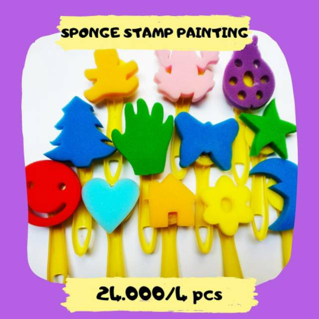 

SPONGE STAMP PAINTING