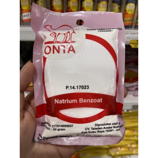 Natrium Benzoat Cap onta 50 gram / pengawet