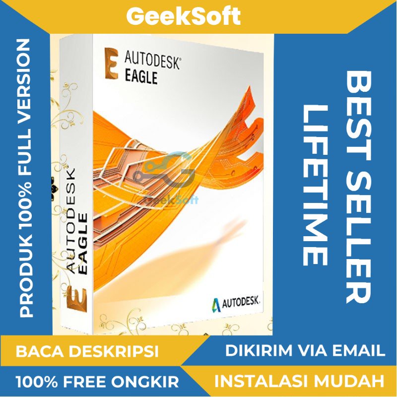 [FULL VERSION] Autodesk EAGLE Premium For PCB Design 9.1 - GARANSI