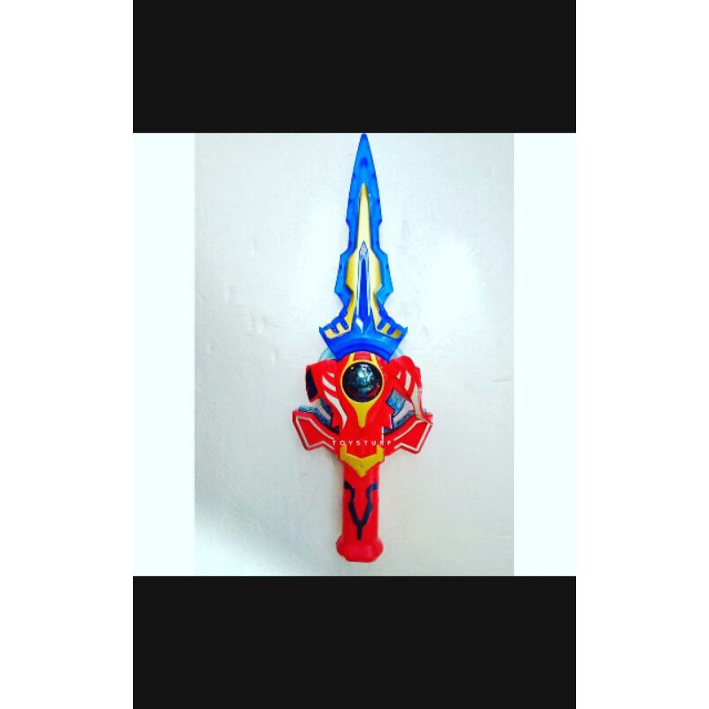 mainan pedang ultraman ultra man zero orps gaia kantong