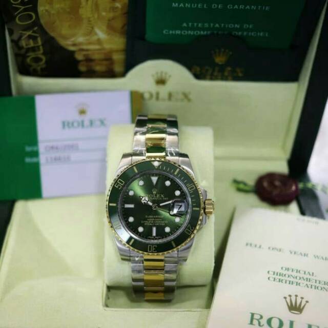 JAM TANGAN SUPER AAA ROLEX OYSTER PERPETUAL SUBMARINER 16233 KOMBINASI BLACK AUTOMATIC