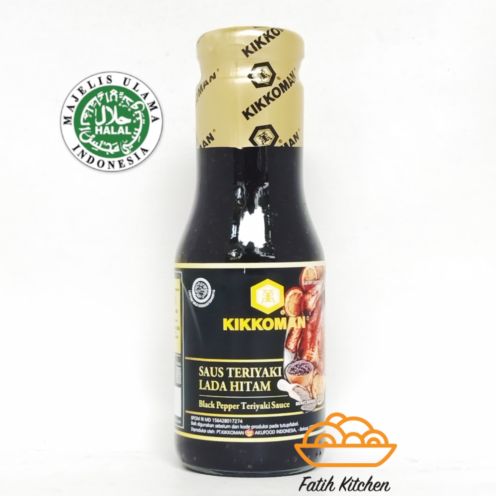 

Kikkoman Blackpepper Teriyaki Sauce Halal 300 gr - Saus Teriyaki Lada Hitam