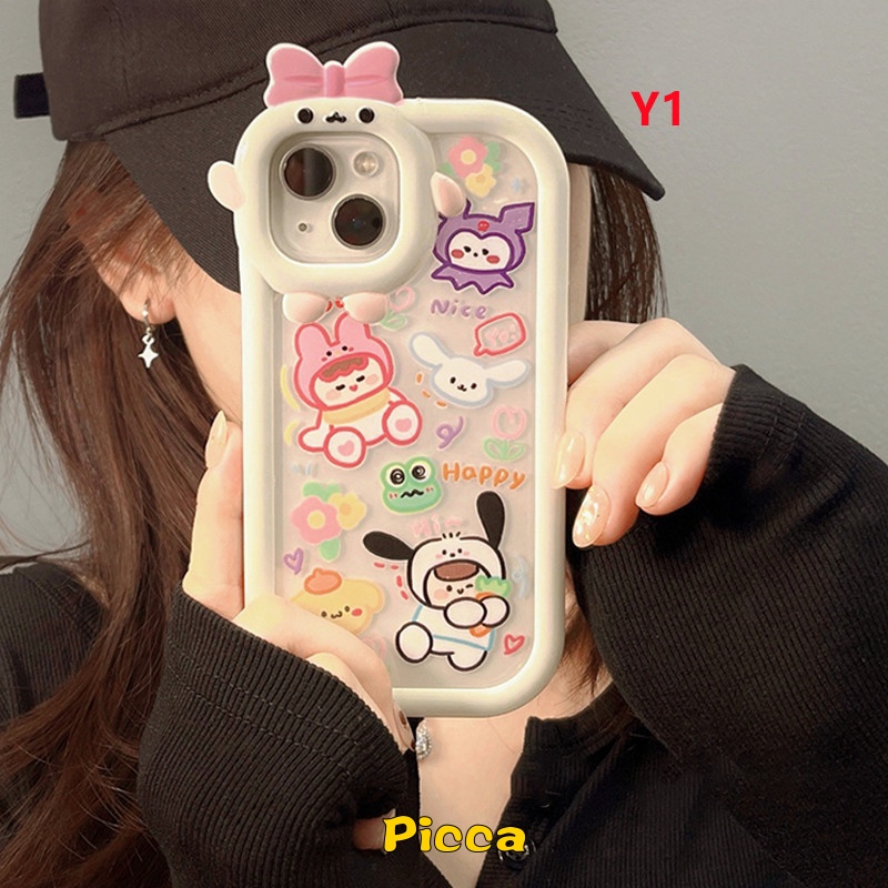 Casing Oppo A96 A17 A17K A77S A16 A54 A5 A52 A76 A7 A9 A57 A74 Reno 5 4F 5F 7 6 7Z A1K A16K A15 A55 A5s A31 A33 A11 A12 A3s A33S 3D Case Lensa Kamera