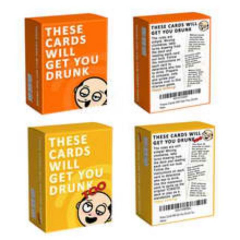 these cards will drunk too board game