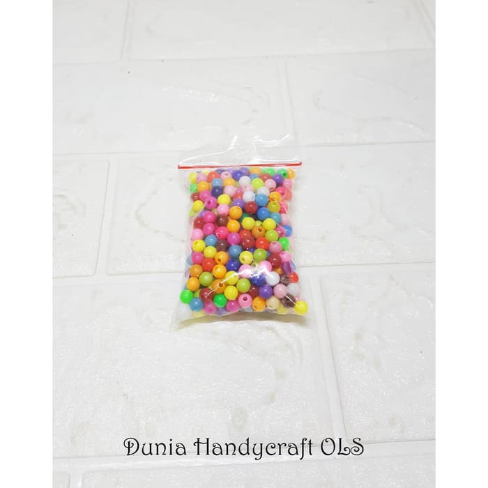 DIY Mote Susu 6 mm Warna-Warni Charm Bahan Aksesoris Gantungan