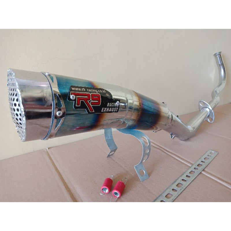 Knalpot R9 untuk matic Mio GT Mio Soul Mio Sporty Beat Fi Beat Karbu