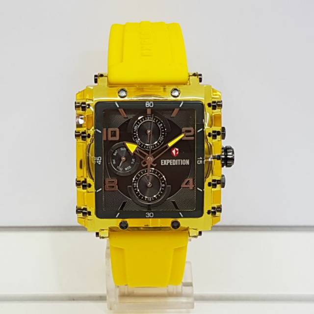 Jam tangan expedition e6808 kuning wanita original