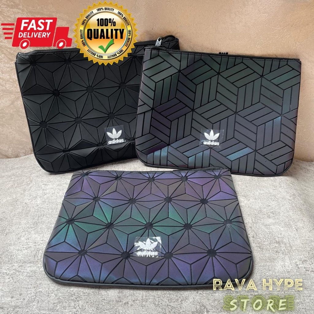 Adidas Clutch Issey Miyake Old Pattern / Clutch Pria Wanita Tas Tangan Unisex