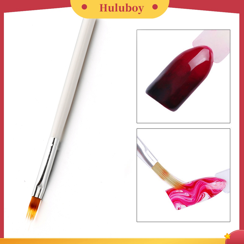 Huluboy Huluboy♡ Pen Brush Nail Art UV Gel Gradasi Gagang Plastik Untuk Manicure