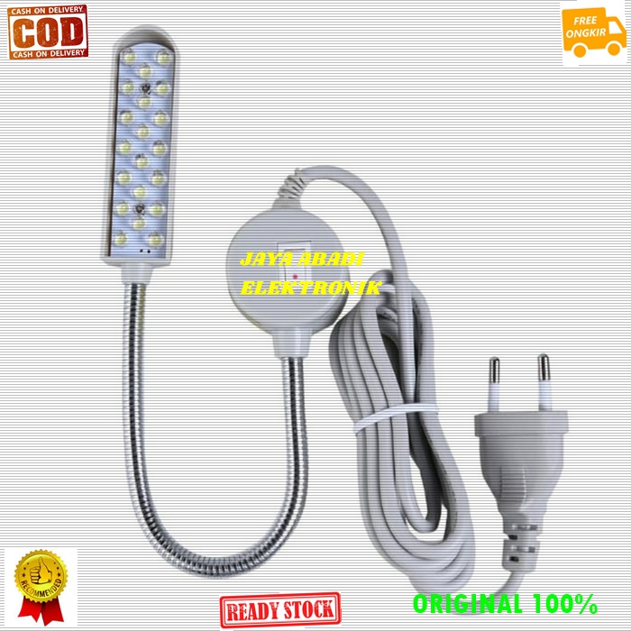 G410 ORIGINAL LAMPU BELAJAR SPIRAL LAMP BACA MAGNET LED LIGHT POWER TERANG SAKLAR MESIN FLEKSIBEL BE