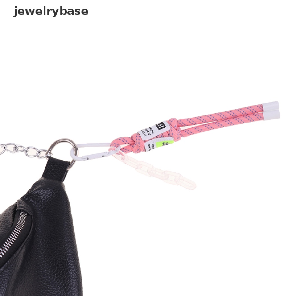 1pc Tali Lanyard Gantungan Kunci / Tas / Handphone Model Kepang Fluorescent