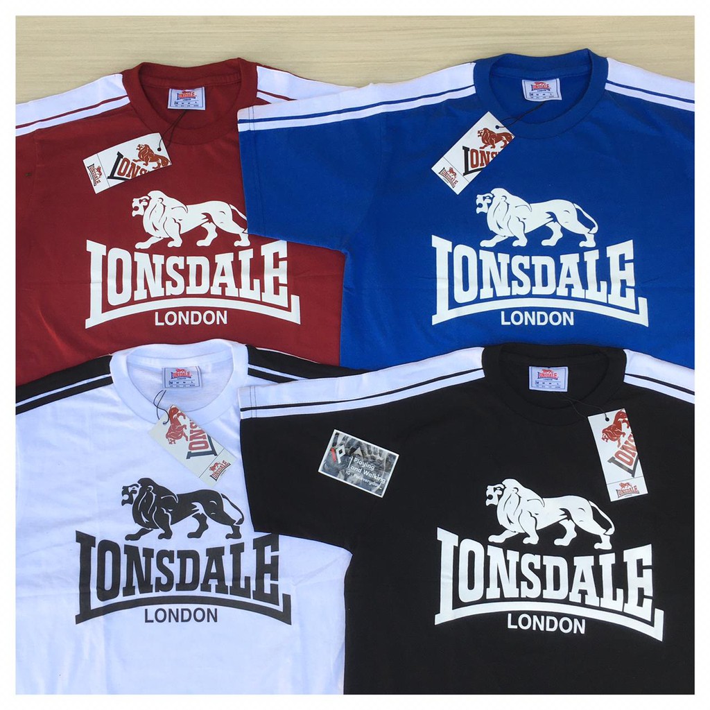 PREMIUM KAOS TSHIRT LONSDALE LONDON RINGER TE 1:1 MIRROR ORIGINAL VIEW