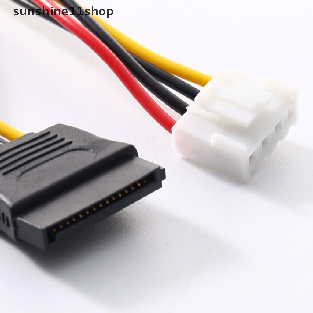 Sho Kabel Power Adapter SATA 15 Pin Female Ke 4 Pin Female Fddd Untuk Hard Disk