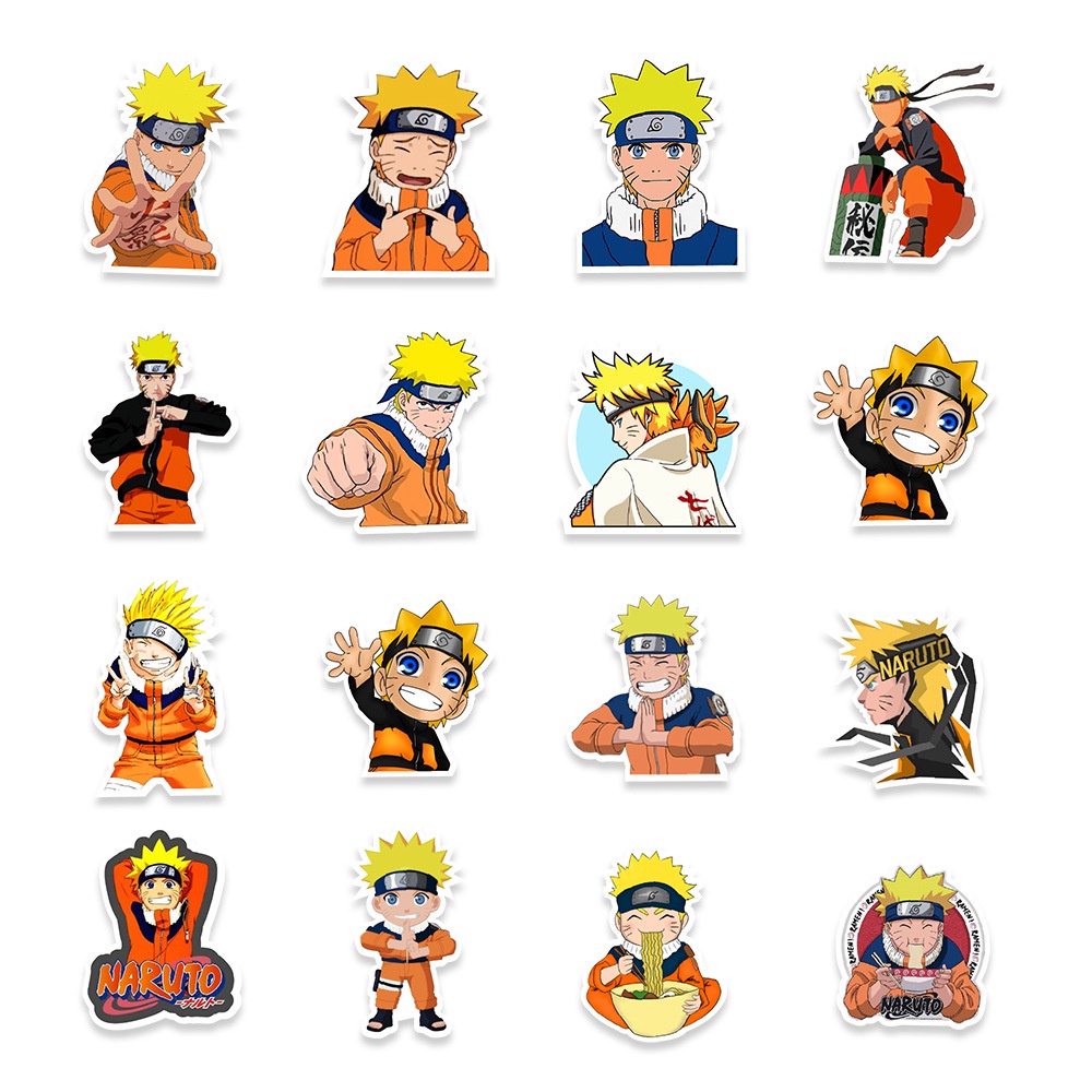 Set Stiker Desain Anime One Piece DemonSlayer Naruto BTS Tahan Air Untuk Laptop Ponsel