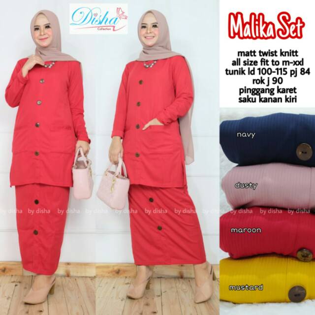 Malika set ori Disha || Setelan wanita