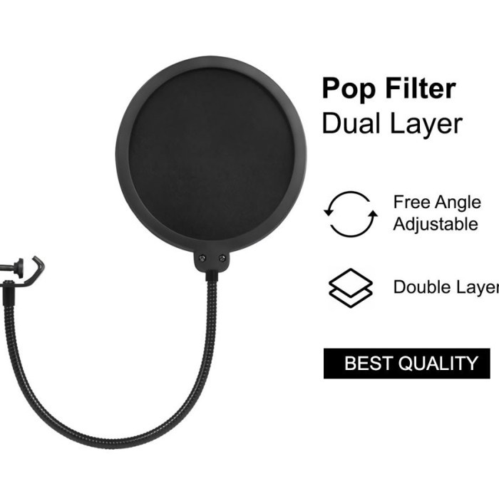 TERBARU pop filter mic condenser pop shield