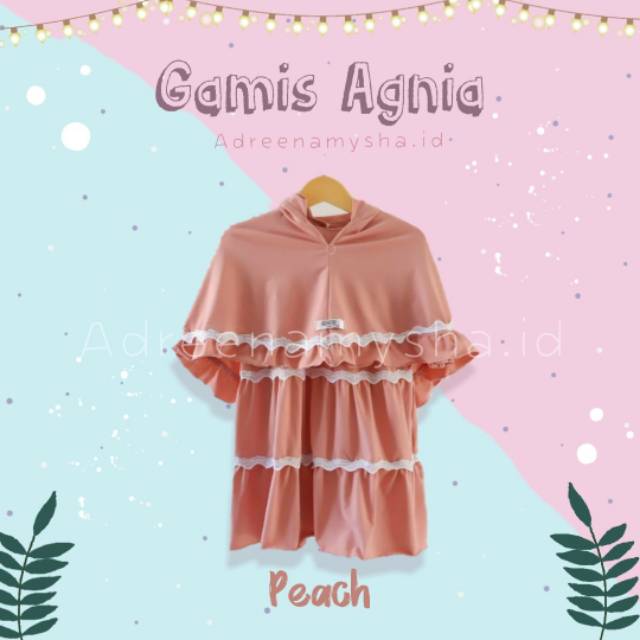 GAMIS AGNIA Size 0-4 Tahun / Busana muslim anak Gamis bayi dan anak anak