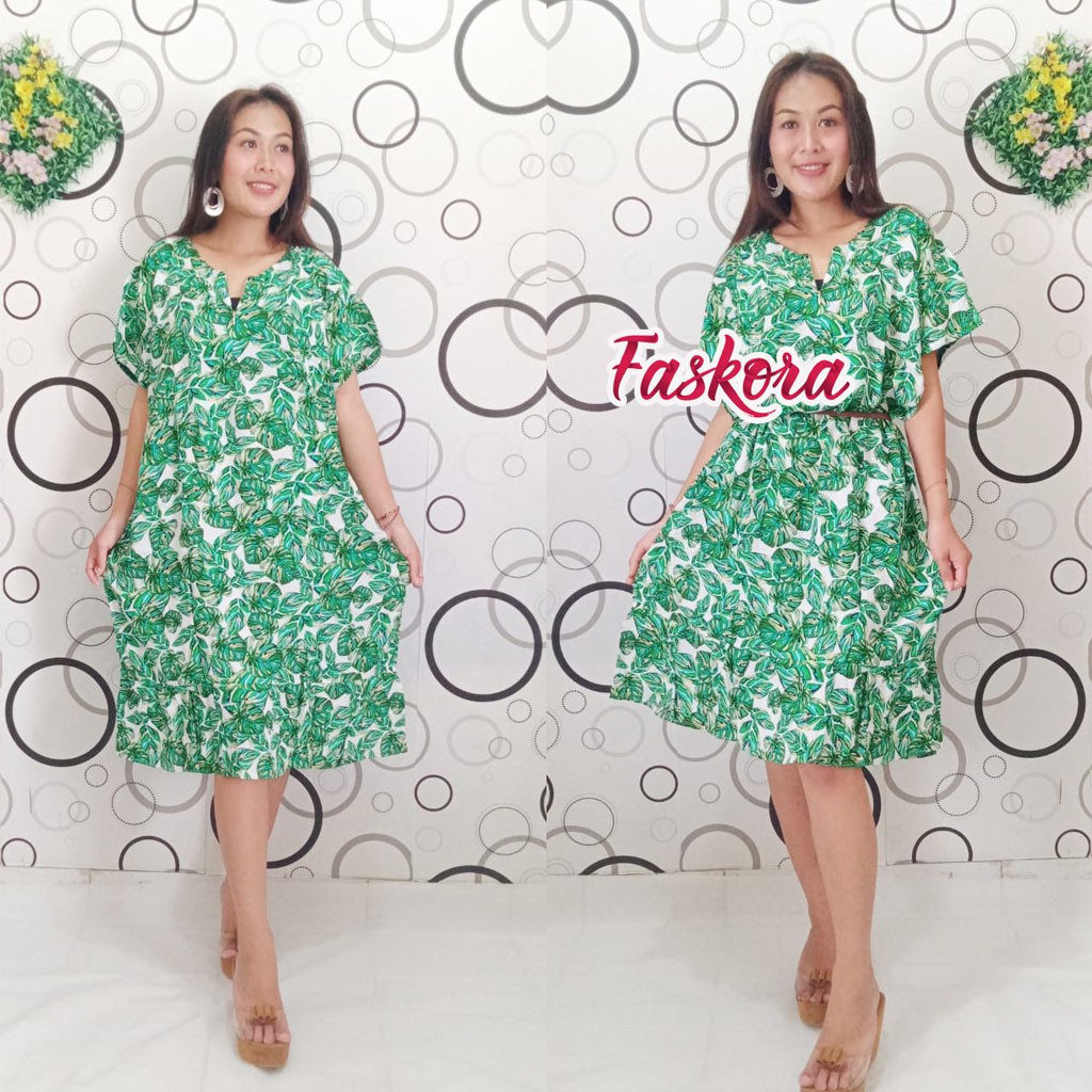 Daster Jumbo Kekinian Daun / Daster Bali Jumbo LD 130 Panjang Big Size XXL