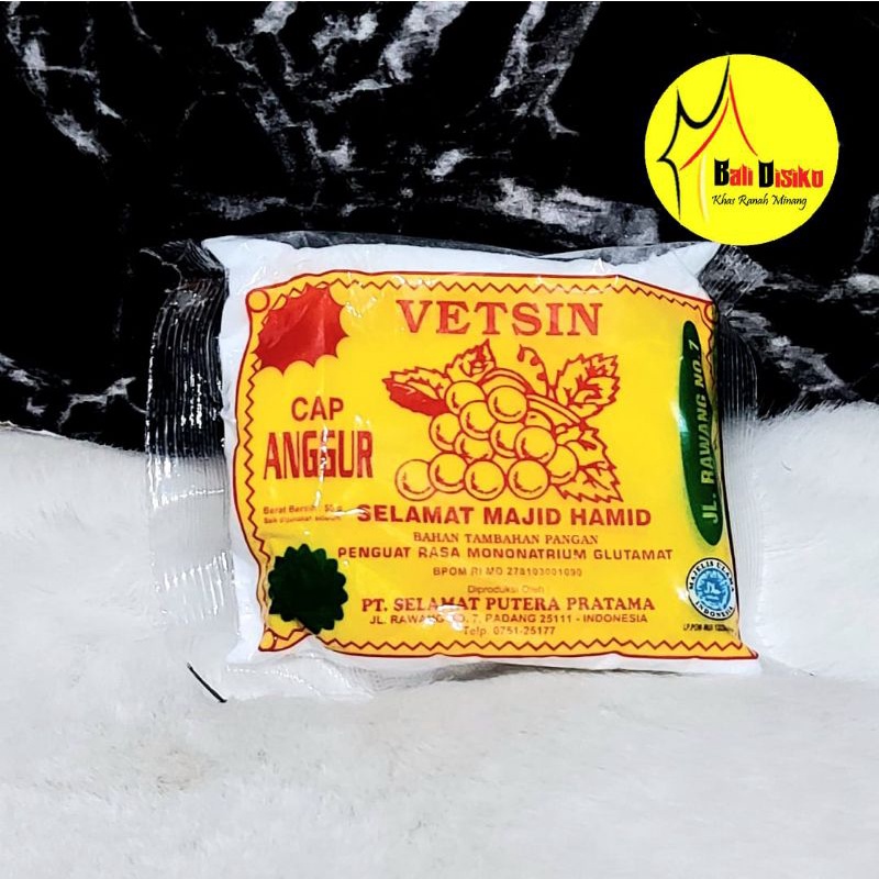 

VETSIN NO.1 CAP ANGGUR SELAMAT MAJID HAMID ASLI