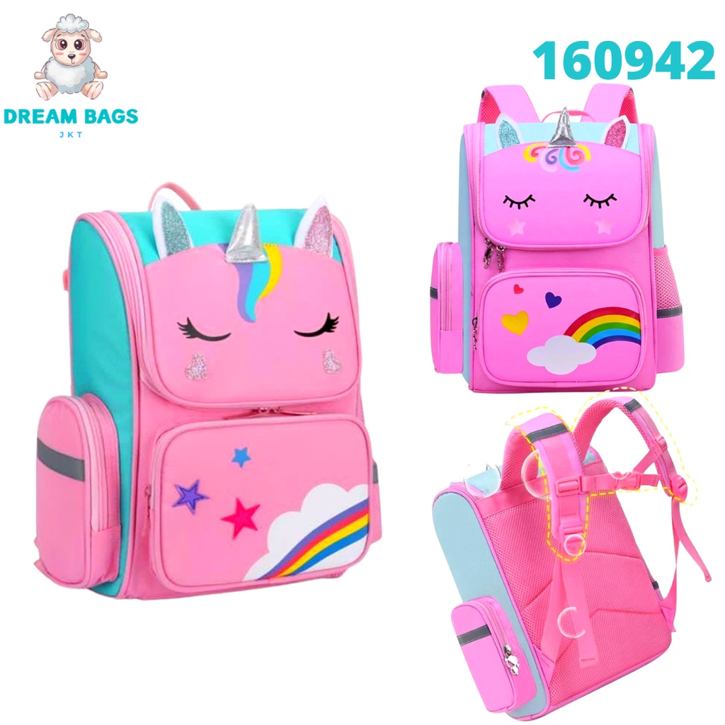 DREAM BAGS Tas Ransel Anak Perempuan Ukuran SD Tas Sekolah