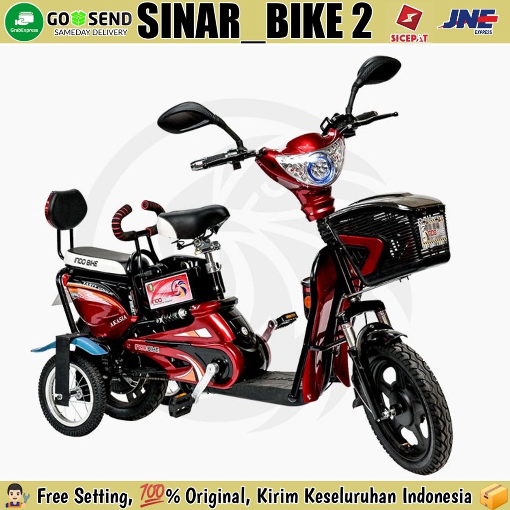 Sepeda Listrik Roda 4 Indobike Tipe Akasia harga murah berkualitas