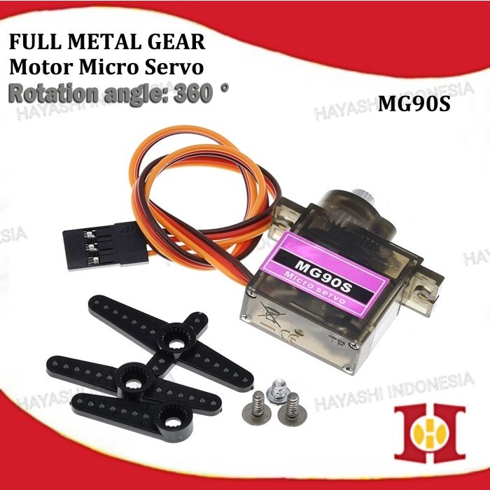 Motor Micro Mini Servo Tower Pro MG90S MG90 Arduino Metal Gear Bearing