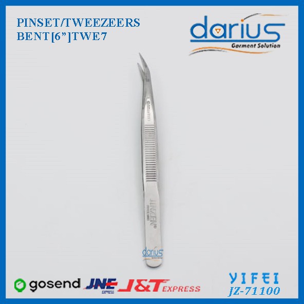 Pinset Benang bengkok/Pinset Stainless Steel Super Tweezer/YIFEI-71100-2