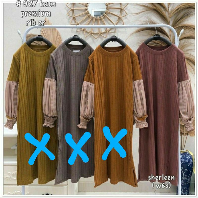 TUNIK RAJUT TANGAN BALON W&S BY SHERLEEN