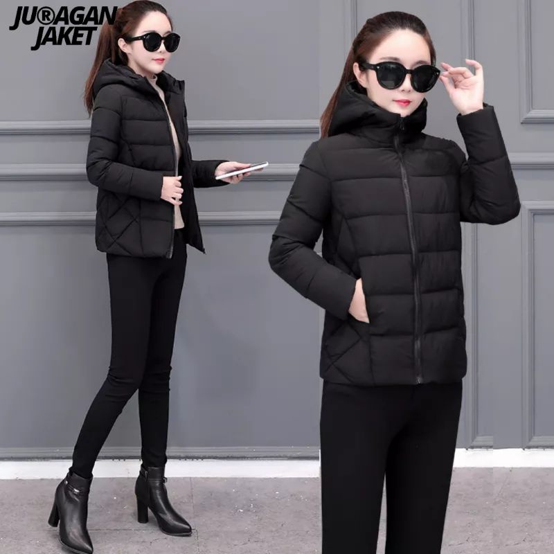 Jaket wanita winter coat hoodie musim dingin