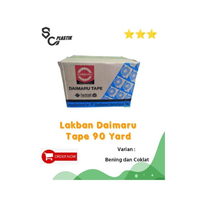 

Promo Lakban Daimaru Tape 90yard Coklat dan Bening