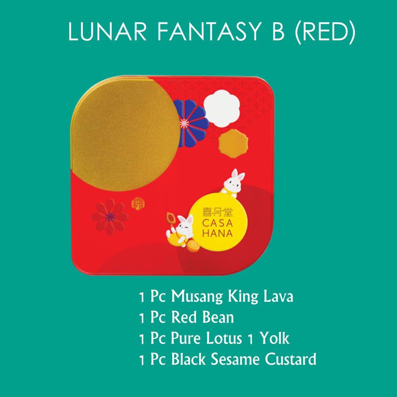 Casahana Mooncake isi 4 (rasa terbaru)