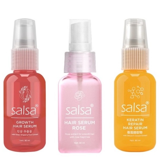 ★ BB ★ SALSA Hair Serum - Perawatan Rambut Keratin &amp; Growth Treatment - Serum Rambut - Vitamin Rambut - 80ml