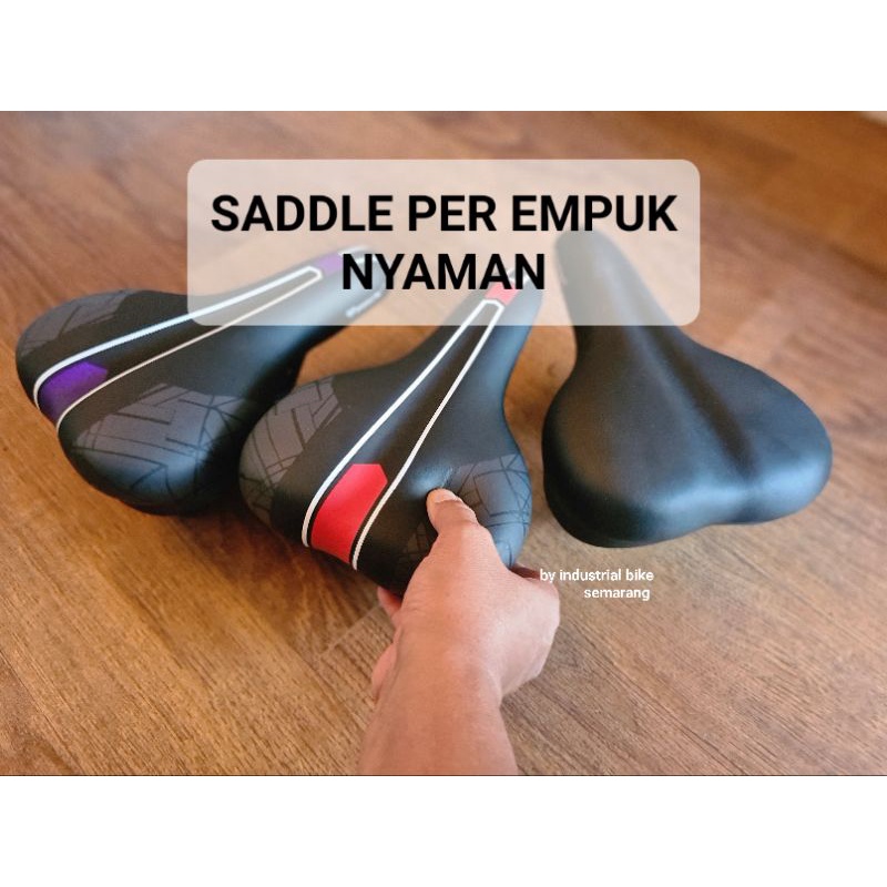 Saddle Trex Sepeda Sadel Jok Jog Speda Mini City Bike Model Per Pegas Lebar Sadle Nyaman