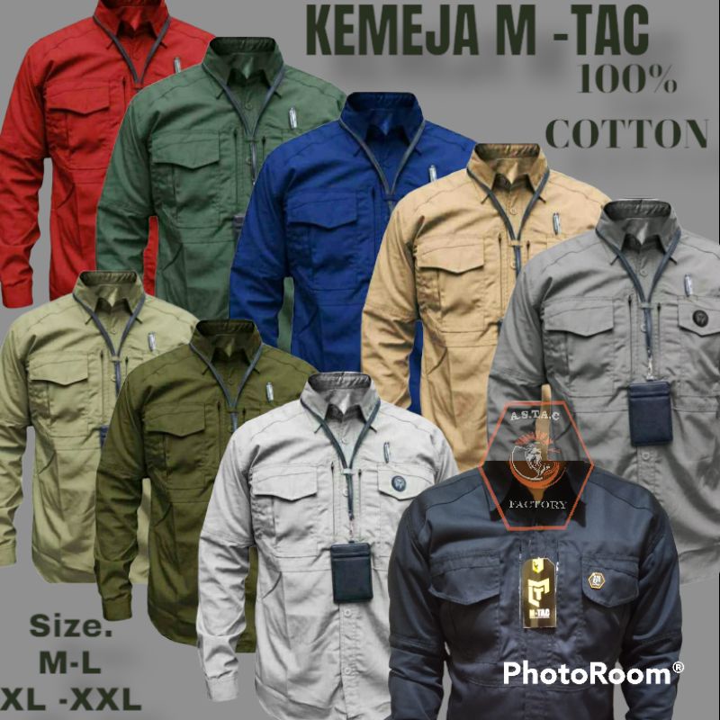 Kemeja Tactical Pria M-Tac Panjang PERNUSA
