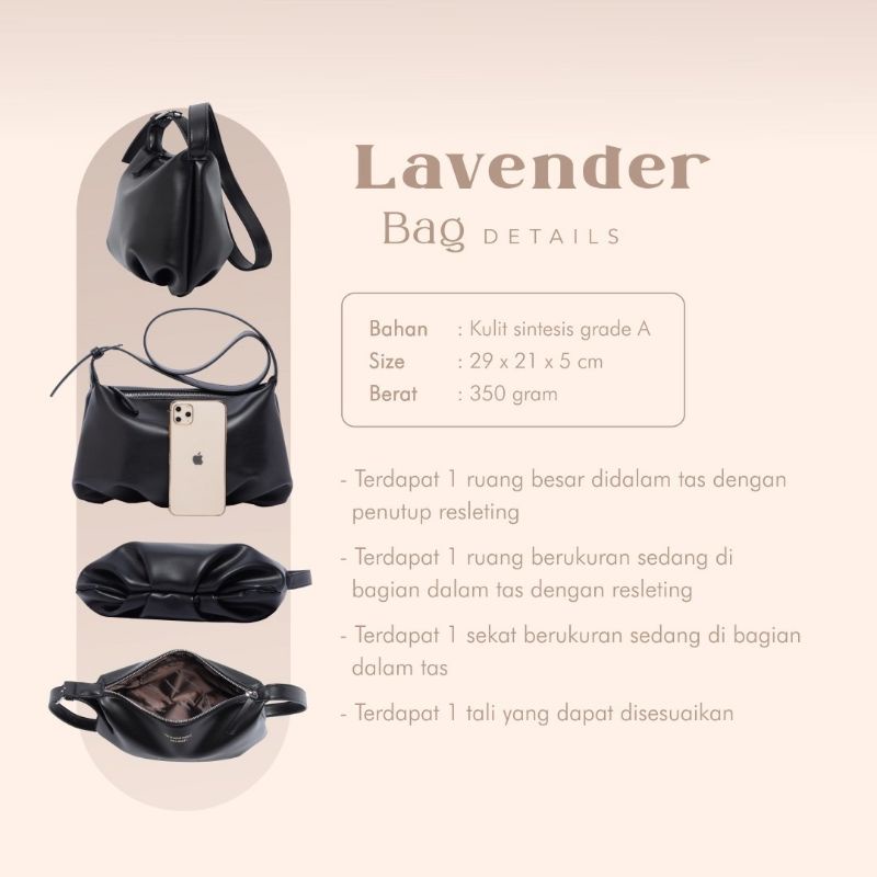 Lavender Bag Jims Honey Tas Wanita Selempang Import