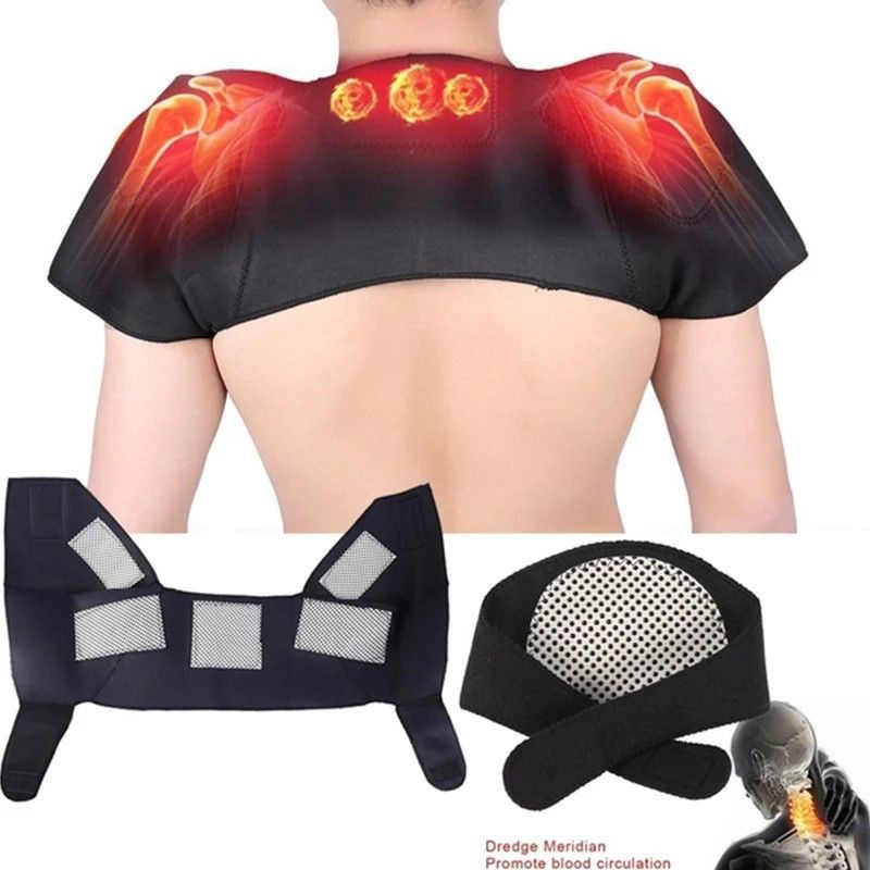 Sabuk Pemanas Bahu Magnetic Theraphy Self Heating Shoulder Pad Korset Bahu trapi kesehatan pegal bahu pundak pemanas pinggang korset wanita korslet