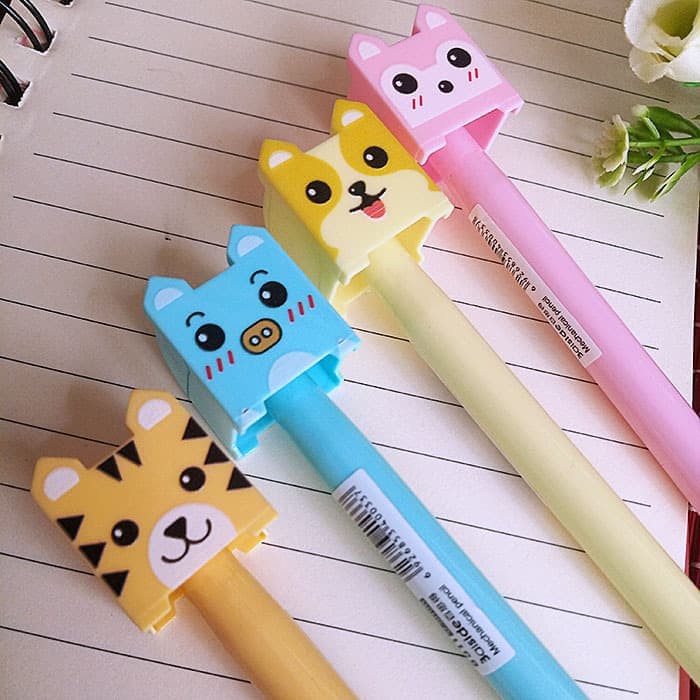 

Pensil Mekanik Lucu & Unik / Mechanic Pencil 0.5 mm - ANIMAL SQUARE