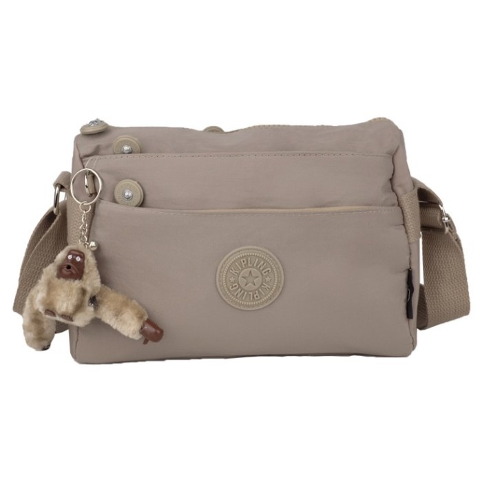 Tas selempang wanita  kipling  12229 CREAM Sling bag Kekinian Slempang  Tas wanita Bag Termurah Fash