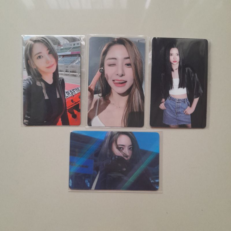 LE SSERAFIM PHOTOCARD FEARLESS Sakura Chaewon Yunjin Kazuha Garam Eunchae Lesserafim Album Black Pet