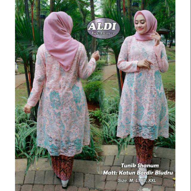 Setelan tunik Shanum (tunik+rok plisket)