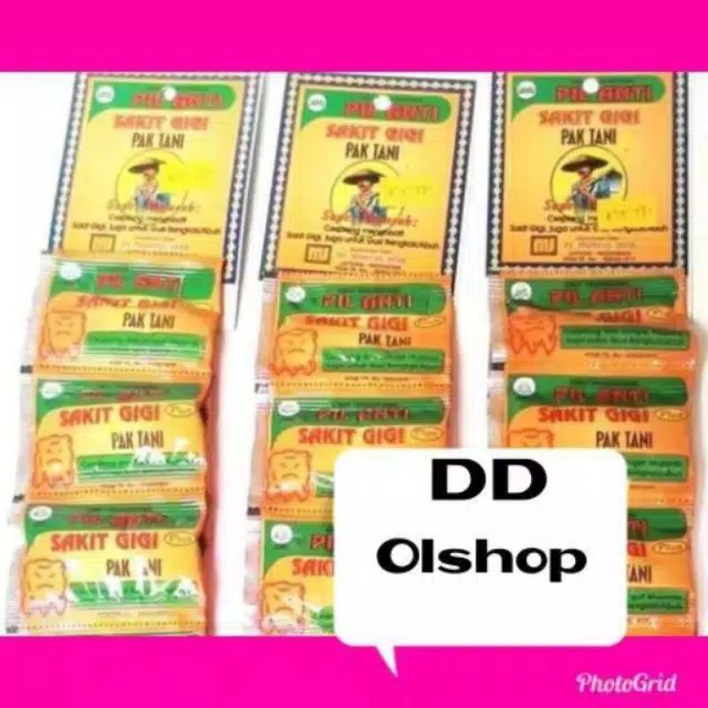 Obat sakit gigi pak.tani pil kapsul- Berkhasiat mengobati sakit gigi
