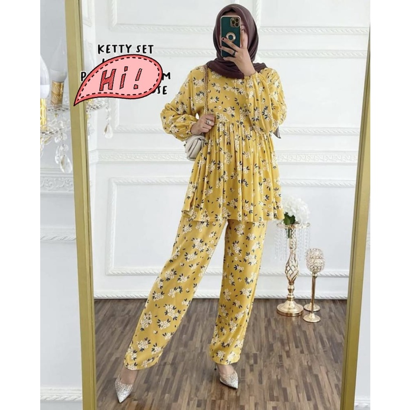 SETELAN WANITA MODEL BABYDOLL BAHAN RAYON / ONE SET CATALEYA RAYON TERBARU