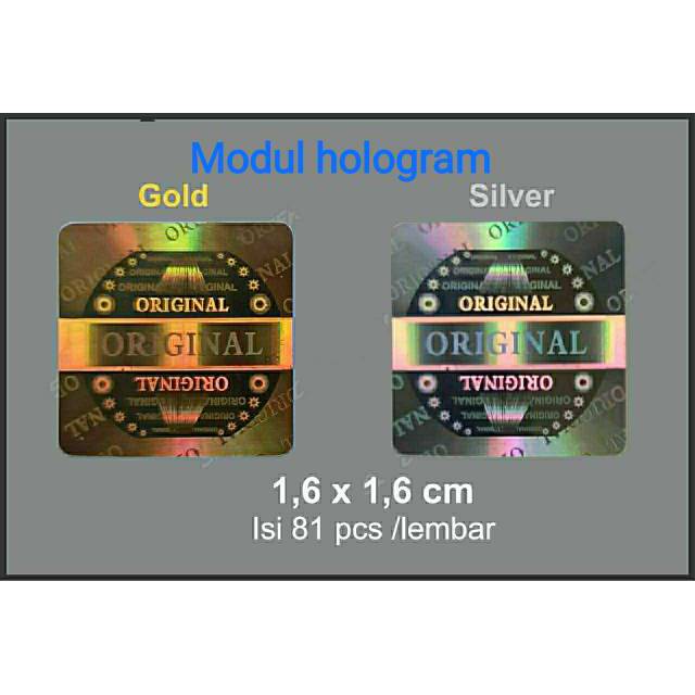 

Stiker hologram original 1.6 cm