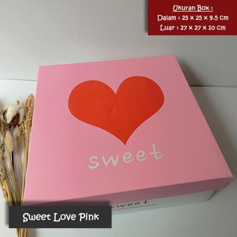 

Kotak Kado Persegi / Gift Box 27 x 27 x 10 - SWEET LOVE PINK